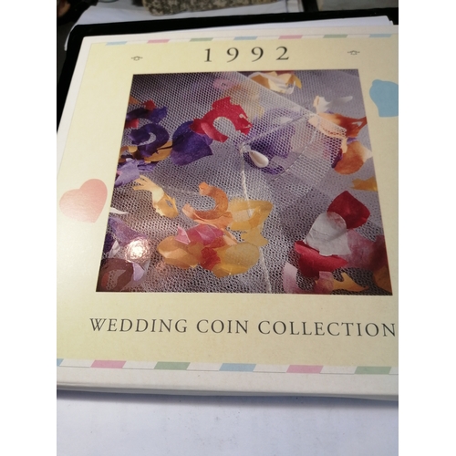 27A - 1993 brilliant uncirculated Wedding coin collection (9 coins) includes rare EC presidency 50p with 2... 