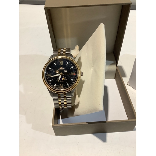 282 - Astron gold plated watch with box - working