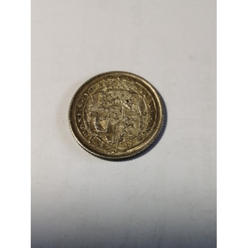 36A - 1816 George III sixpence in extremely fine condition