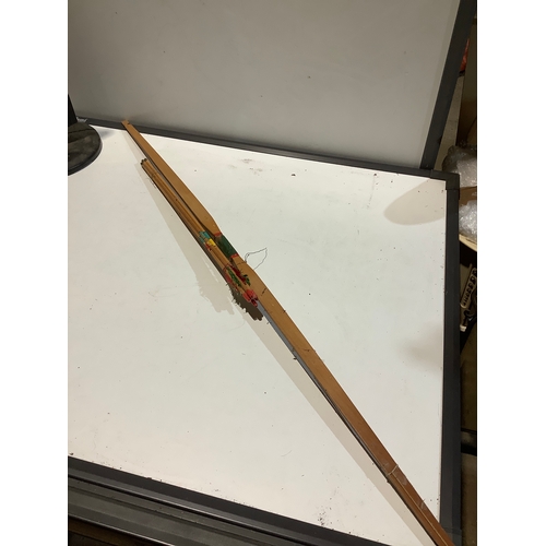 288 - Vintage child’s bow & arrow - bow is 1.3m