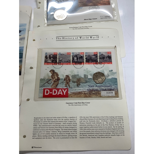 36A - History of world WWII first day covers with coins