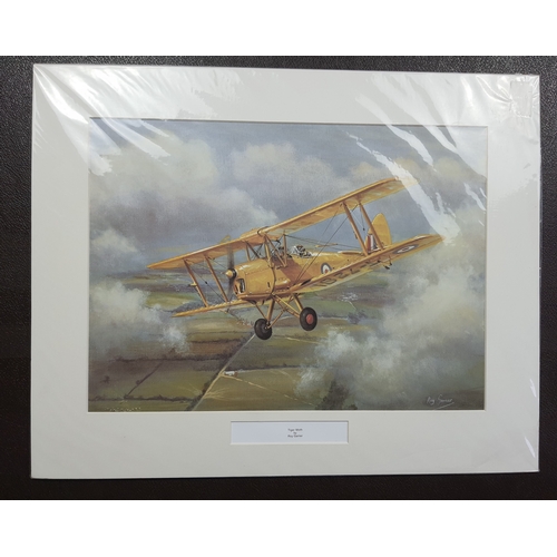 316 - Large print  “Tiger Moth by Roy Garner”. In sealed packaging. Size: 51cmx 41cm.