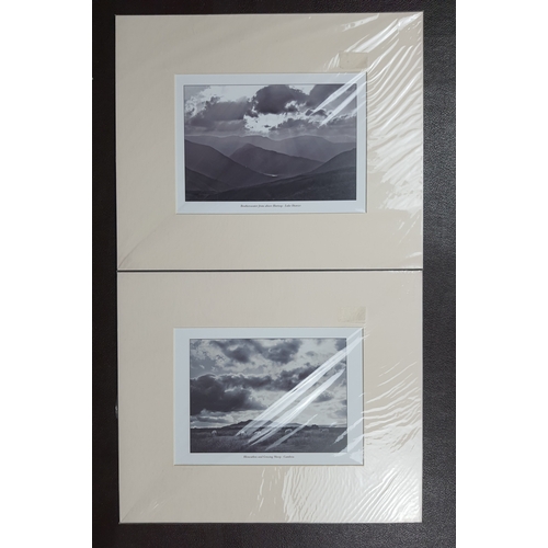 330 - 2 black and white prints in mounts. “Brotherswater from above Hartstop – Lake District” and “Blencat... 