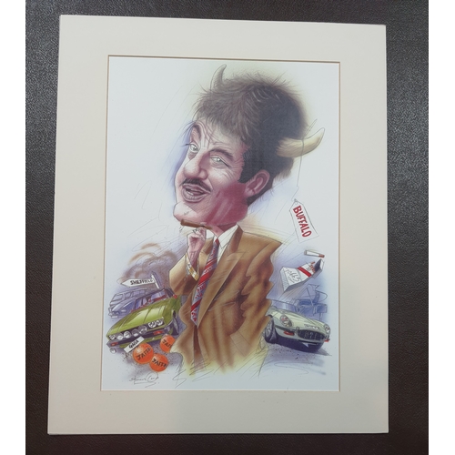 332 - Large print of caricature of John Challis as Boycie in Only Fools and Horses.. Packed in clear wrap.... 