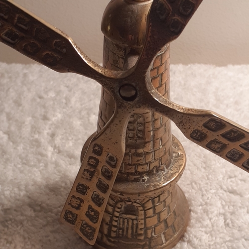 7 - Brass windmill approx 16cm high