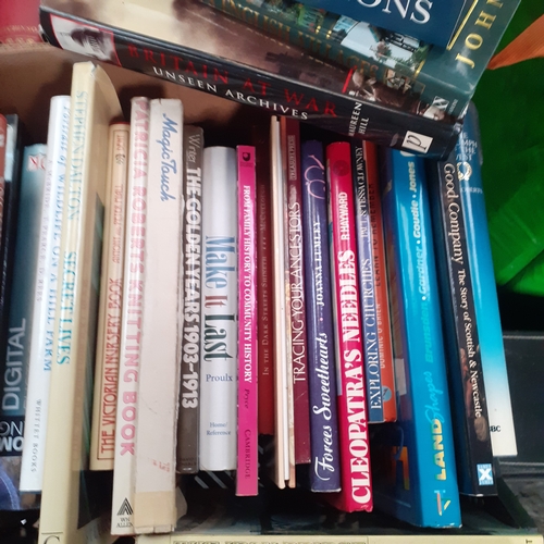 30 - Quantity of books vintage and modern. Including 1 box of just cookery books and other boxes of mixed... 