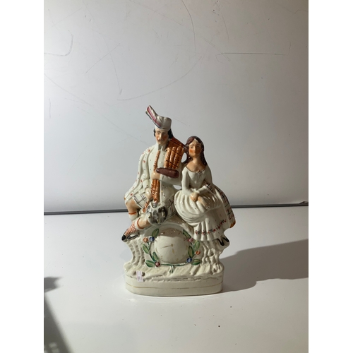 36 - Large 35cm antique Staffordshire ceramic figure