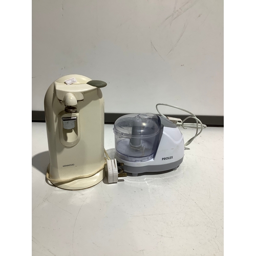 312 - Kenwood can opener and prolex mini chopper