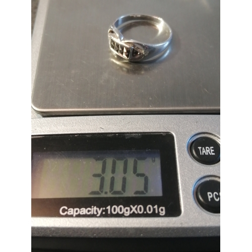 21A - Silver ring 3.05 grams Size N