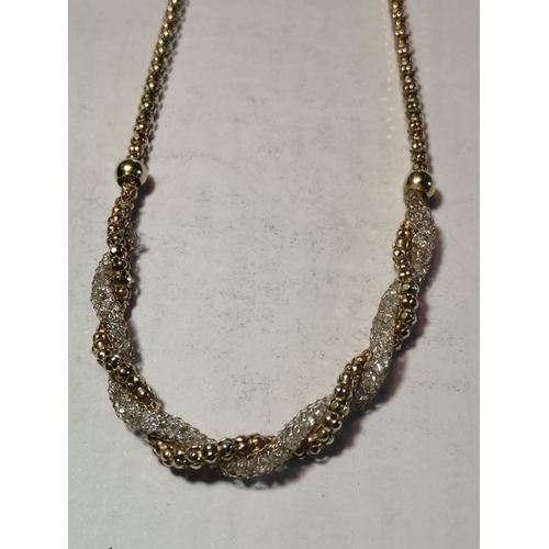 25A - Gold on silver necklace 8.43 grams