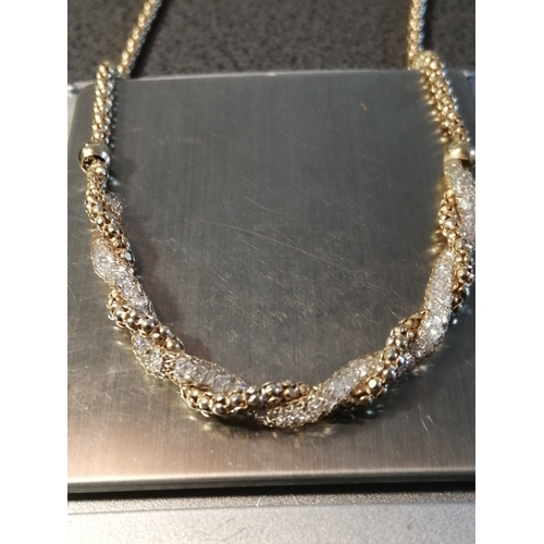 25A - Gold on silver necklace 8.43 grams