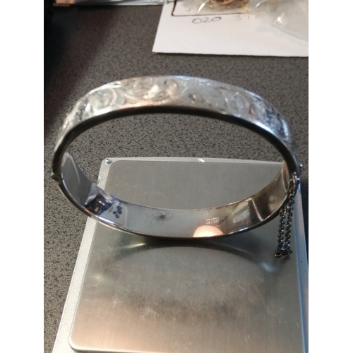 29A - Silver bangle 17.53 grams