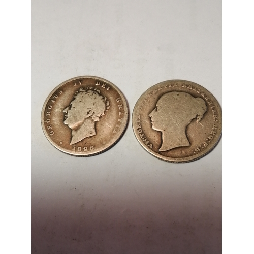 22B - 1826 and 1865 shillings