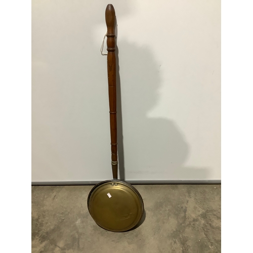 306 - Brass bed warming pan