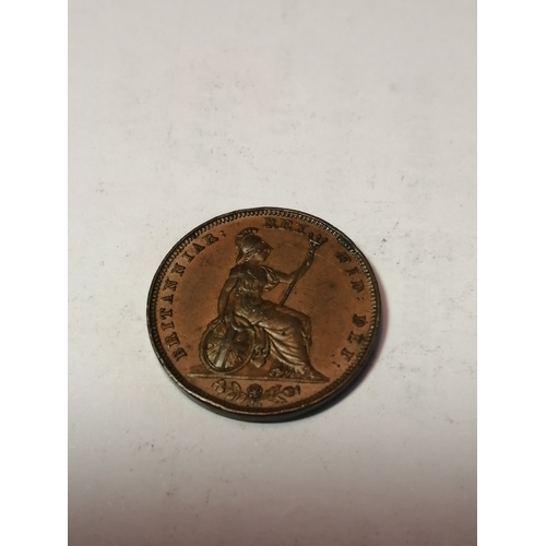 27B - 1826 George IV farthing in extremely fine condition