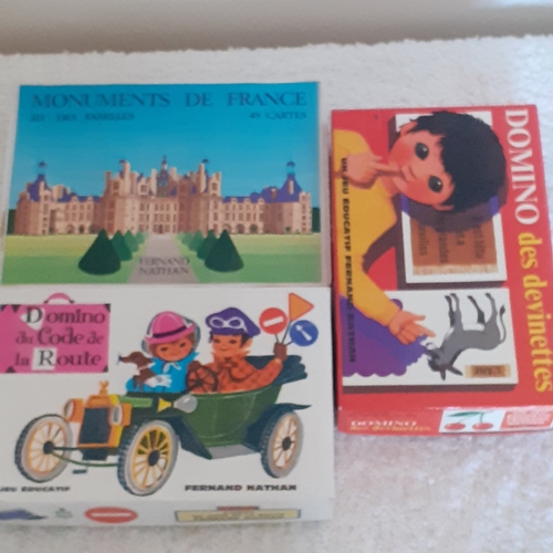 19 - 3 boxed French children's card games. Good condition