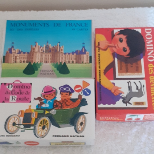 19 - 3 boxed French children's card games. Good condition