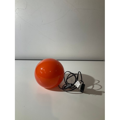 132 - Orange sphere shaped light