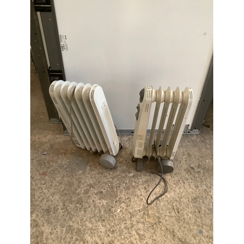 448 - 2x oil filled radiators - one missing stand