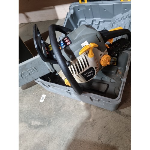 304 - Ryobi petrol chainsaw in case