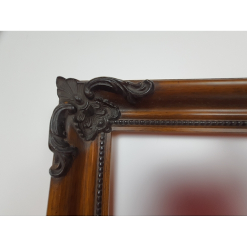 108A - 2 fully moulded, brown picture frames with dark brown accents. For pictures sized 16ins. x 20 ins. S... 