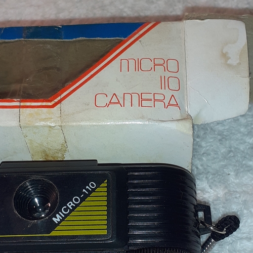 18 - Vintage Micro 110 camera with sealed film in foil.