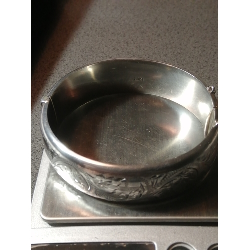 29A - Silver bangle 30.08