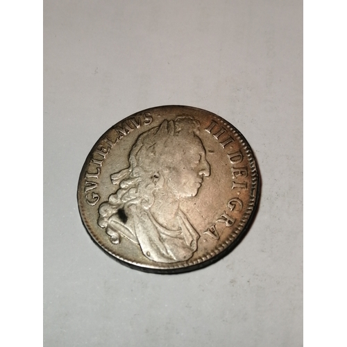 39A - 1696 William III crown in very fine condition