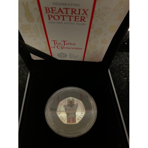 52B - Beatrix potter the royal mint the tales of Gloucester 50pence coin