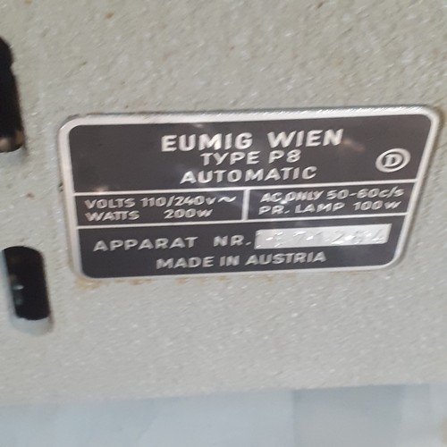 336 - Vintage Eumig projector. Untested but very good condition. Boxed.