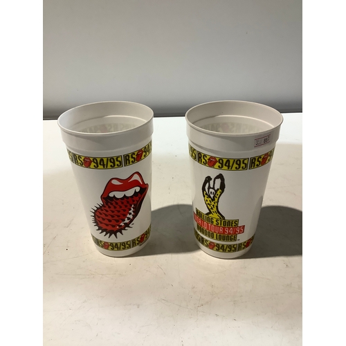 52 - Plastic beakers from 1994-5 Rolling Stones concert