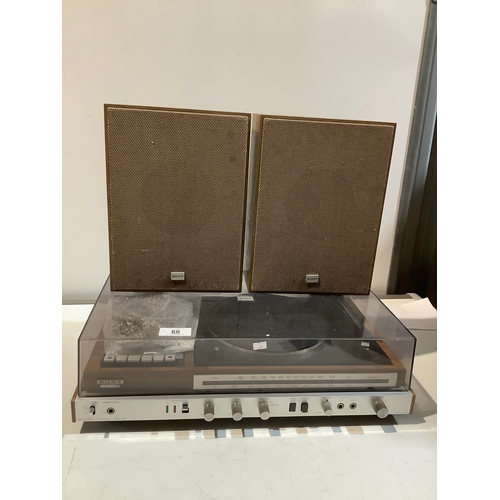 66 - Sony HMK-20 stereo turntable - amp & radio works but tape/turntable needs servicing