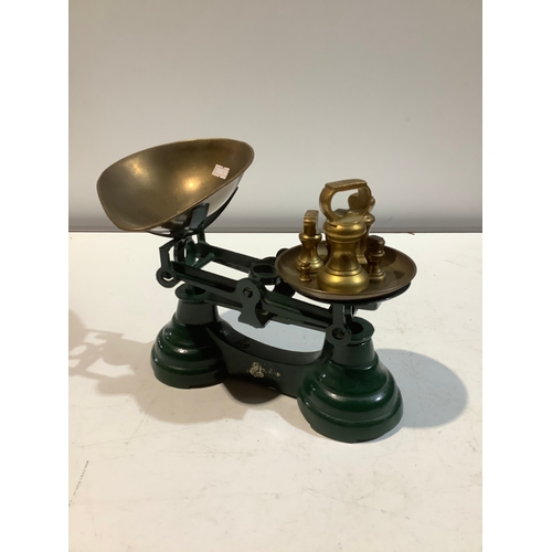 67 - Librasco weighing scales with brass weights