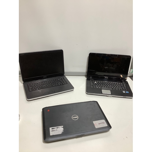 131 - 3x dell laptops inc 1540 & E5520 i3 - working but with some keys missing