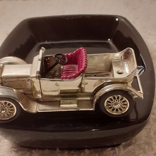 23 - Vintage lesney classic car ashtray.