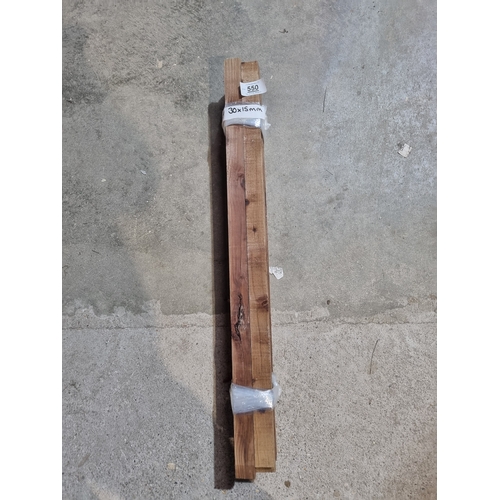 550 - 12x30x15mm timber