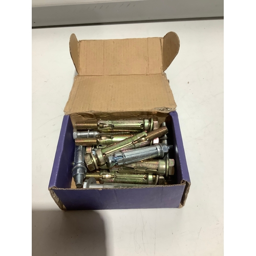 497 - Box of Rawl fixings anchor bolts