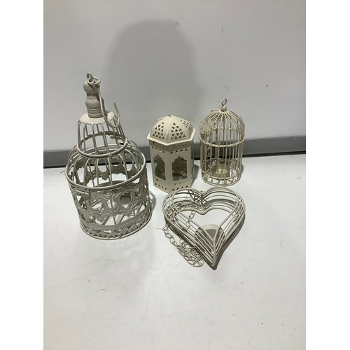 501 - Collection of hanging metal Tealight holders