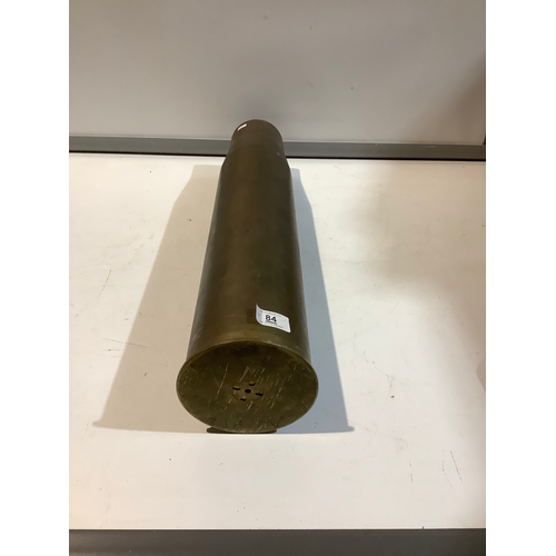 84 - 70cm tall brass large spent shell - heavy piece!