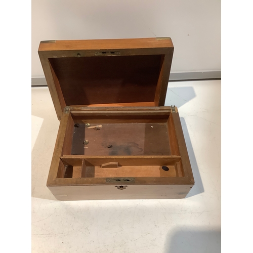 115 - Vintage wooden writing box