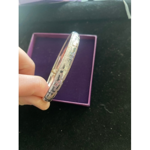 41A - 925 Sterling silver bangle - Italian made - 8.3g