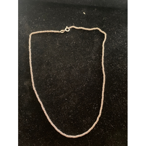 48A - 925 silver rope chain effect necklace - 4.95g