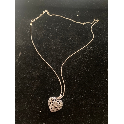 54A - 925 silver pendant necklace with heart pendant - 5g