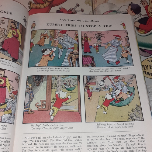 9 - Rupert the bear annuals from the 1980s. Very good condition.