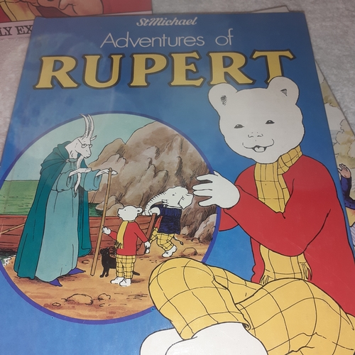 9 - Rupert the bear annuals from the 1980s. Very good condition.