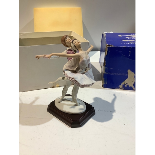 200 - Swan lake west German kaiser figurine on plinth