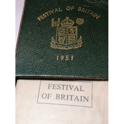 21A - 1951 Festival of Britain proof crown in green presentation box