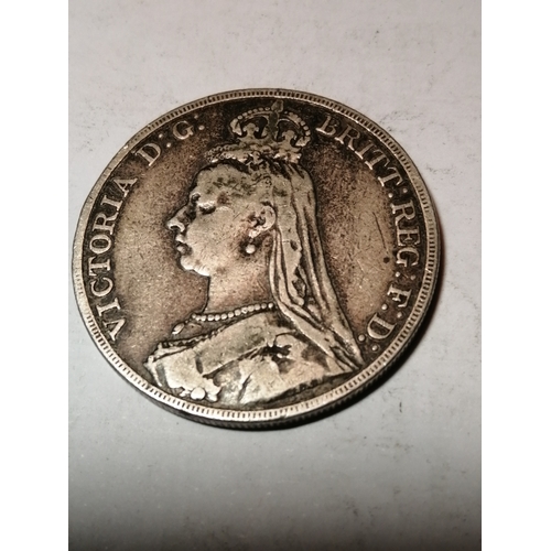 25A - 1889 Victorian crown in fine condition