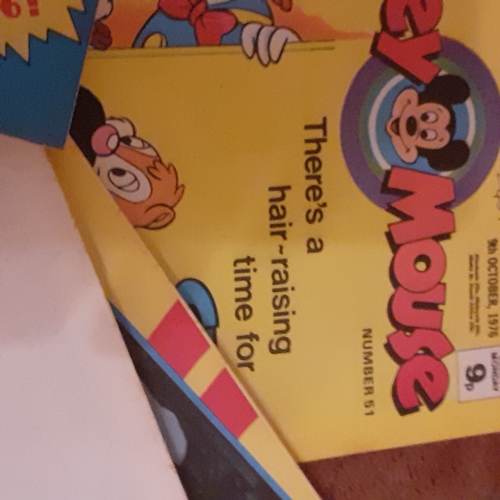 15A - Vintage Mickey Mouse comics 1970s.  Consecutive numbers 51 to 60

There may be some hand written pri... 