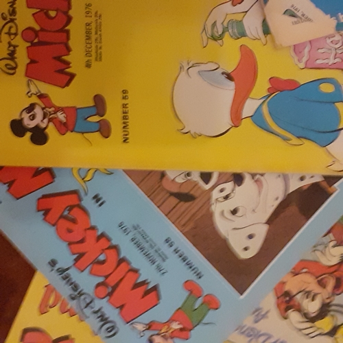 15A - Vintage Mickey Mouse comics 1970s.  Consecutive numbers 51 to 60

There may be some hand written pri... 